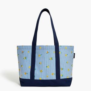 Jcrew Lemon Canvas Tote